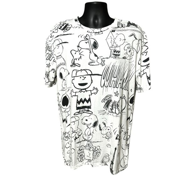 Elevenparis Peanuts Charlie Brown Snoopy Graphic T-Shirt - Picture 2 of 8